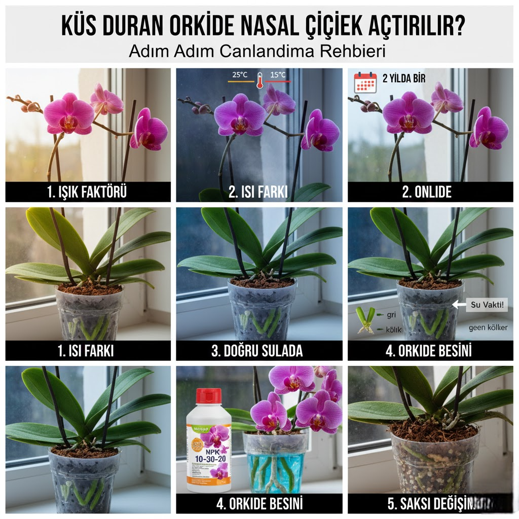 Küs Duran Orkide Nasıl Çiçek Açtırılır?
