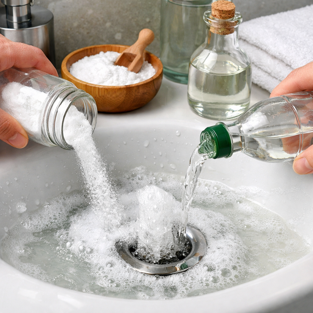 Lavabo Tıkanıklığına Son! Karbonat ve Sirke ile Kesin Çözüm