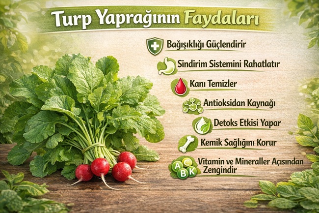Turp yaprağının faydaları nelerdir?
