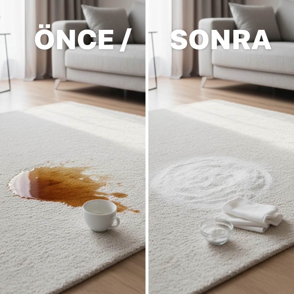 Beyaz Halıdan Çay ve Kahve Lekesi Nasıl Çıkar?