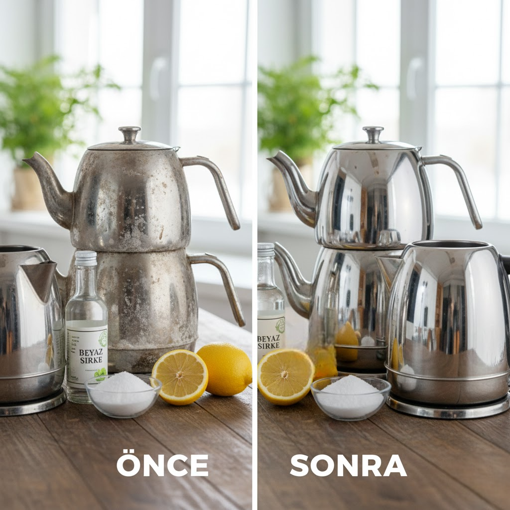 Çaydanlık ve Kettle Kireci Saniyeler İçinde Nasıl Temizlenir?