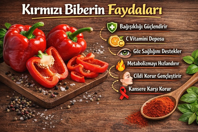 Kırmızı biberin faydaları nelerdir?