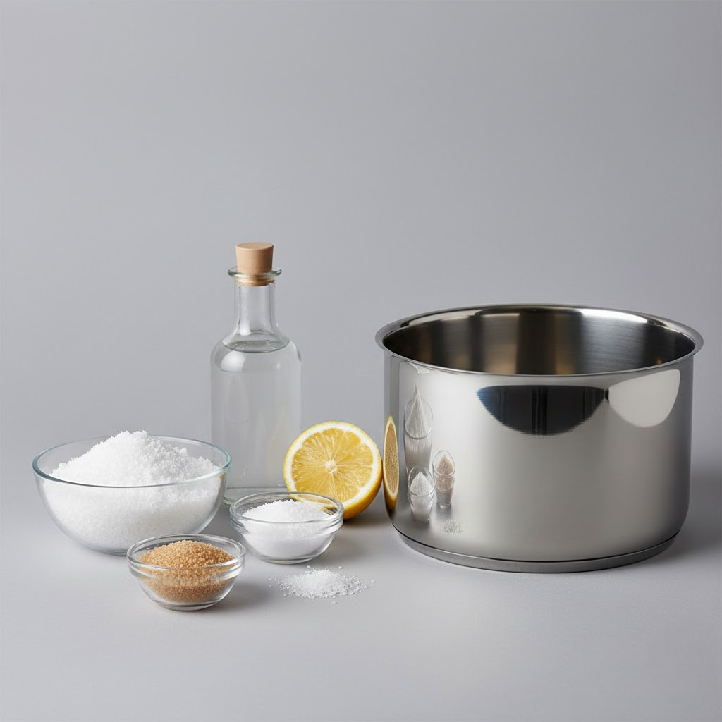 Metal Parlatma Rehberi Musluk ve Çelik Tencereler