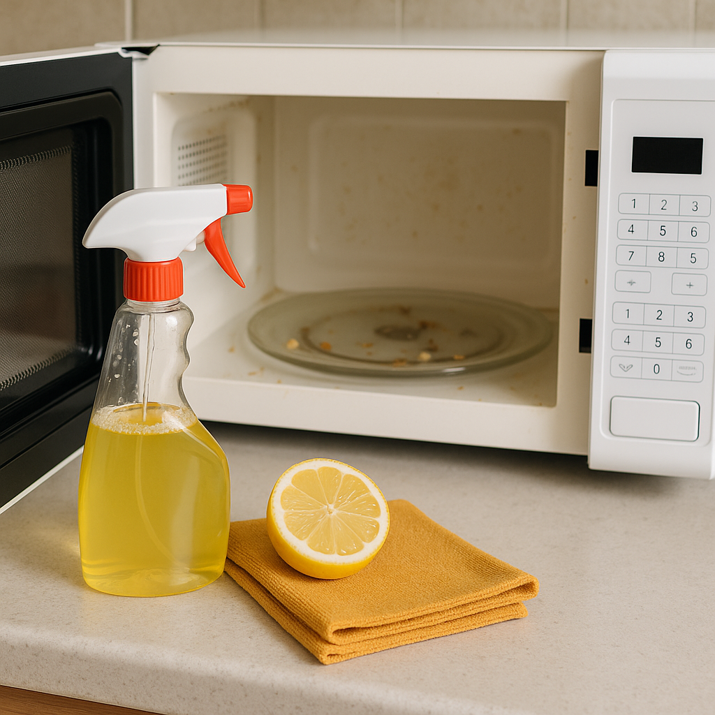 Mikrodalga nasıl temizlenir? Koku ve leke için pratik rehber