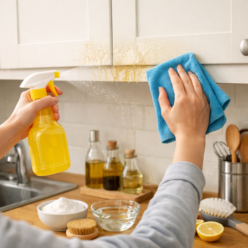 Mutfak Dolapları Yağdan En Kolay Nasıl Arınır?