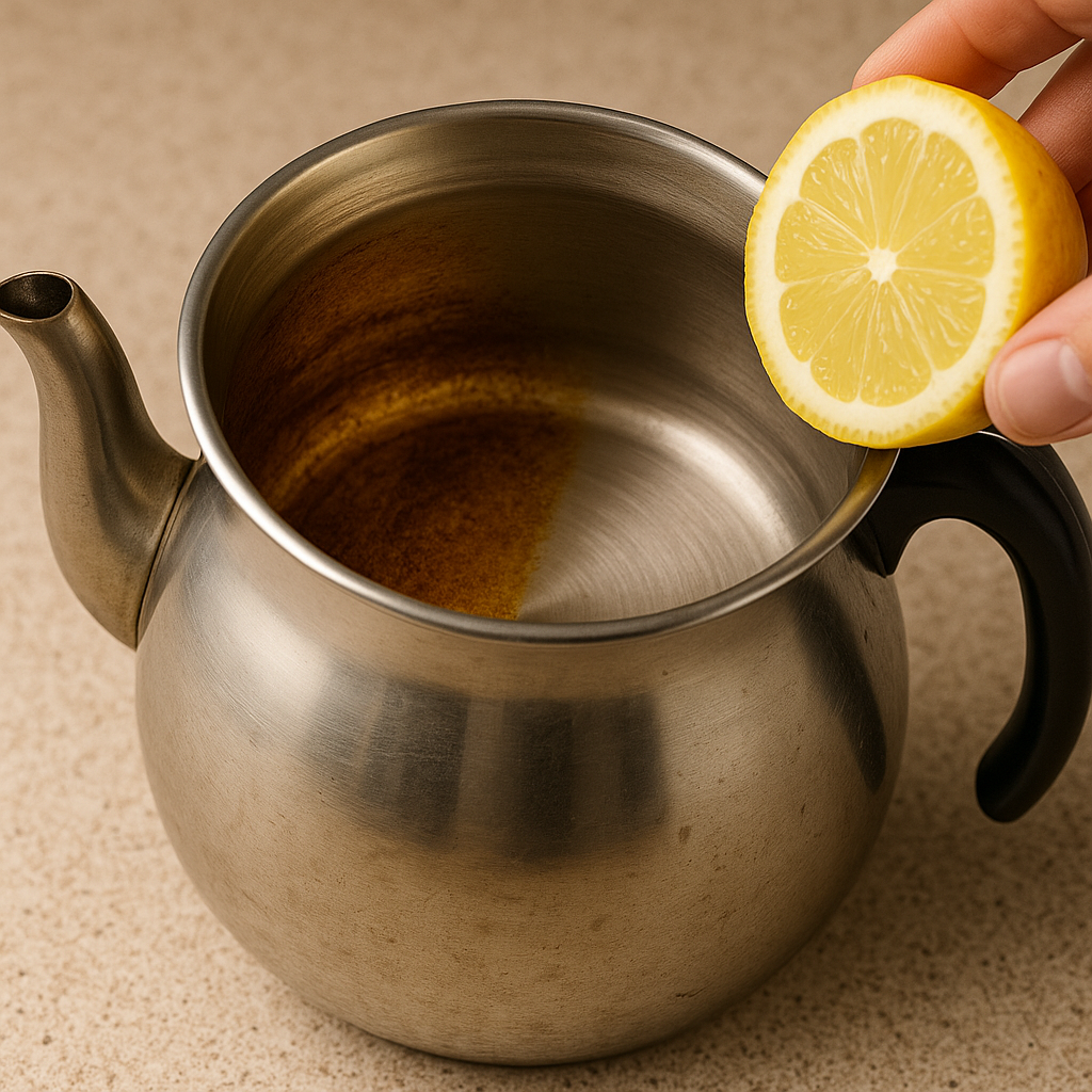 Sararan Çaydanlık Demliğinin İçi Nasıl Beyazlar?