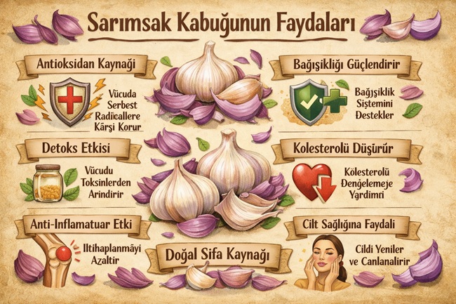 Sarımsak kabuğunun faydaları nelerdir?