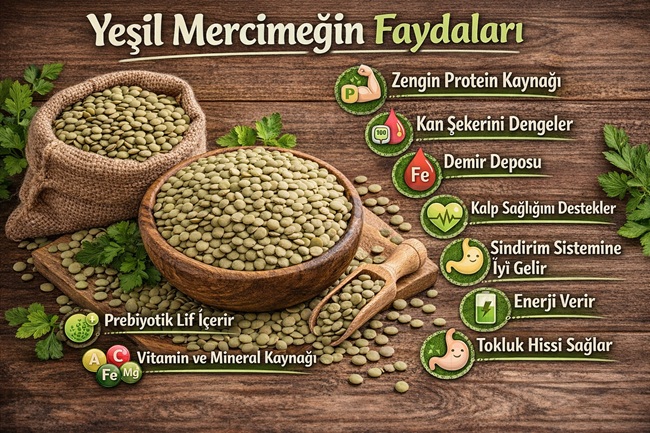 Yeşil mercimeğin faydaları nelerdir?