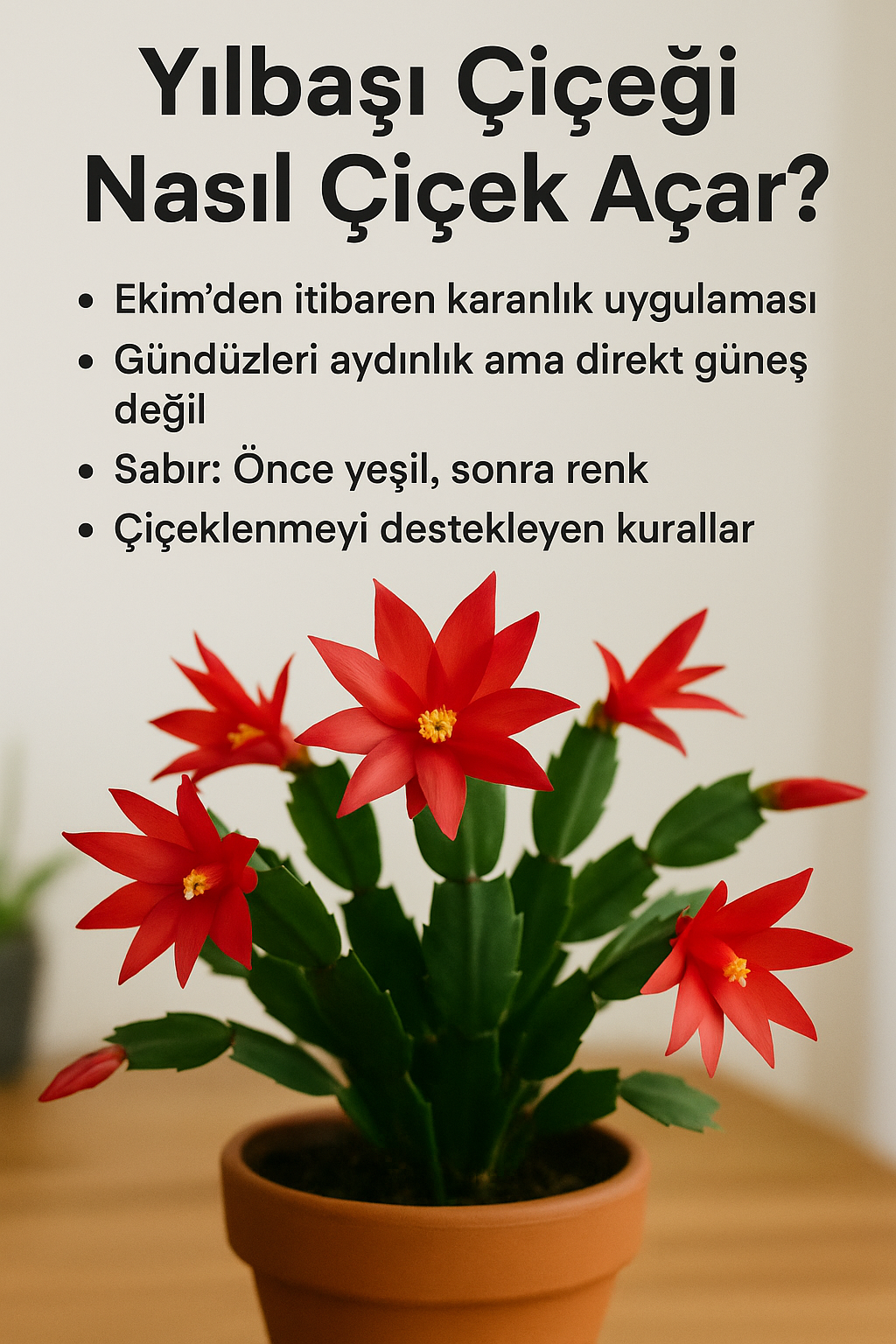 Yılbaşı Çiçeği Atatürk Çiçeği Nasıl Çiçek Açar?