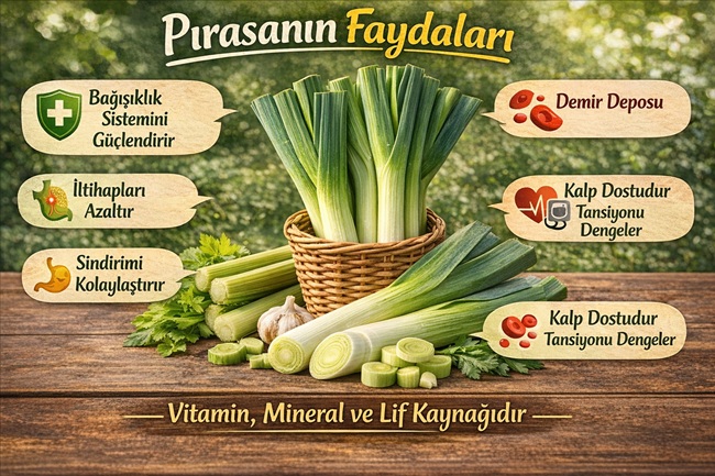 Pırasanın faydaları nelerdir?