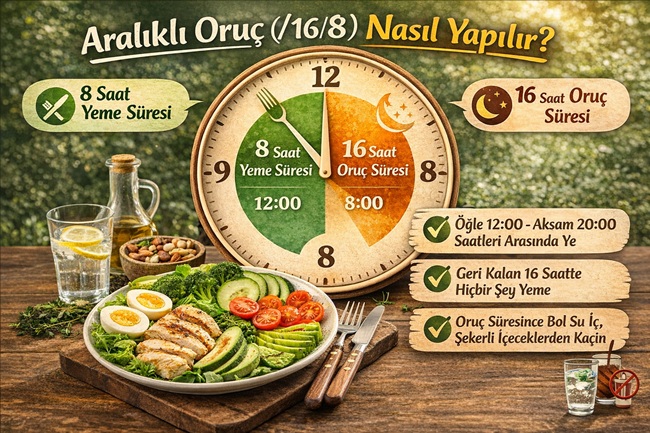 Aralıklı Oruç (16/8) Nasıl Yapılır?